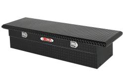 Delta Tool Boxes - Delta Tool Boxes Black Aluminum Full Size Single Lid Low Profile Crossover