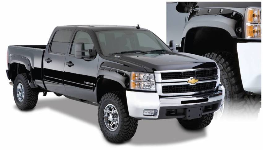 Bushwacker - Bushwacker 40924-02 Pocket Style Fender Flares Front and Rear Fender Flare