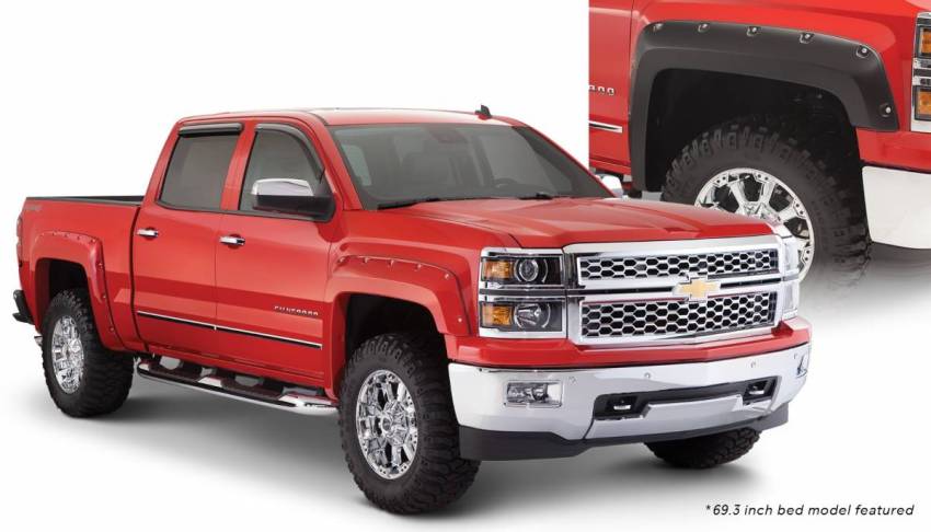 Bushwacker - Bushwacker 40957-02 Pocket Style Fender Flares Front and Rear Fender Flare