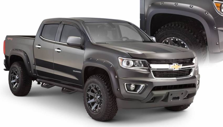 Bushwacker - Bushwacker 40969-02 Pocket Style Fender Flares Front and Rear Fender Flare
