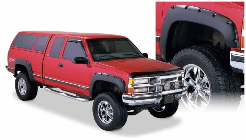 Bushwacker - Bushwacker 40919-02 Pocket Style Fender Flares Front and Rear Fender Flare