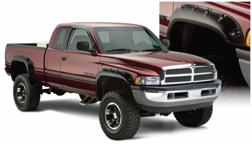 Bushwacker - Bushwacker 50908-02 Pocket Style Fender Flares Front and Rear Fender Flare