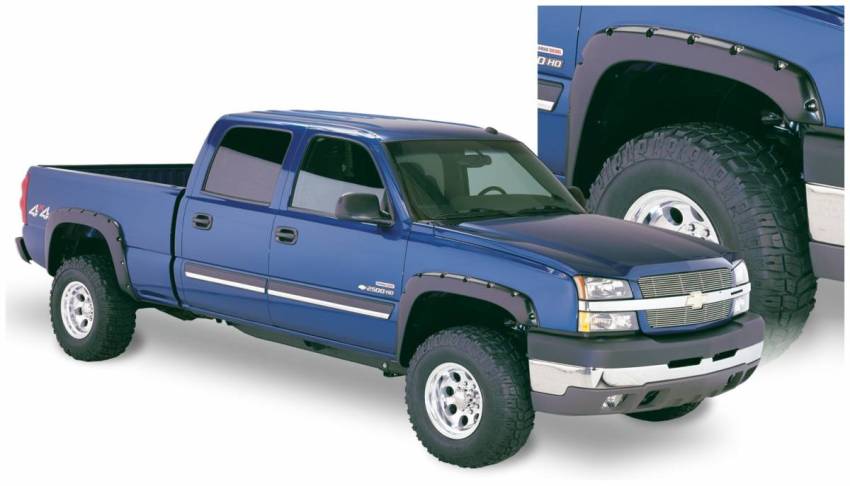 Bushwacker - Bushwacker 40918-02 Pocket Style Fender Flares Front and Rear Fender Flare