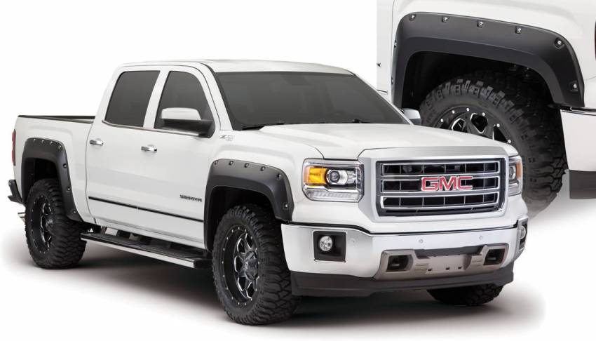 Bushwacker - Bushwacker 40960-02 Pocket Style Fender Flares Front and Rear Fender Flare