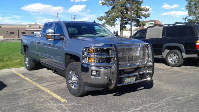 Westin Automotive HDX grille guard on a Chevrolet Silverado