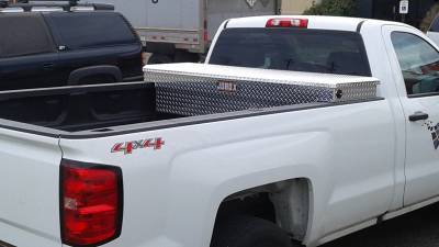 Jobox truck tool box in a Chevy Silverado