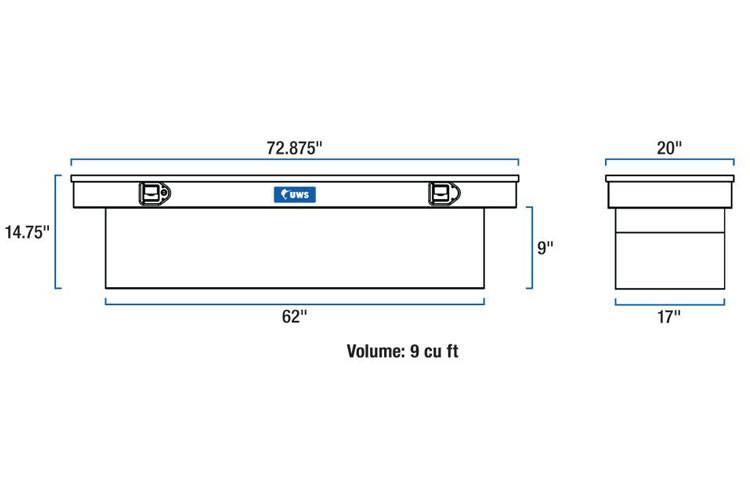 UWS - UWS Single Lid Crossover Toolbox TBS-72