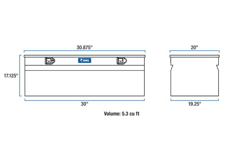 UWS - UWS 30in Aluminum Chest TBC-30