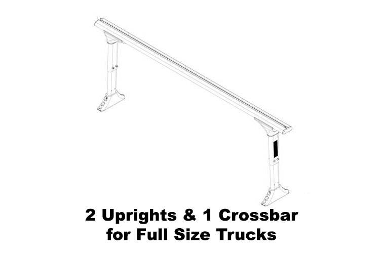 Truxedo - Elevate Rack by Truxedo: 2 Full Size Uprights, 1 Full Size Crossbar & Hardware Pack #1118566-1118566-1706387-1118568 | Truck Logic