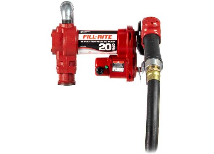Fill-Rite - Fill-Rite12V 20 GPM Fuel Transfer Pump with Auto Nozzle - FR4210HB