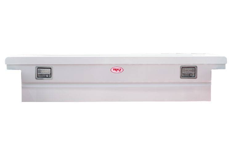 RKI - RKI C63LP Single Lid Crossover Full-Size Low Profile White Steel Tool Box