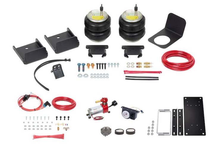 Firestone - Firestone Ride-Rite 2887 Ride-Rite Rear Air Helper Spring Kit w/ Compressor