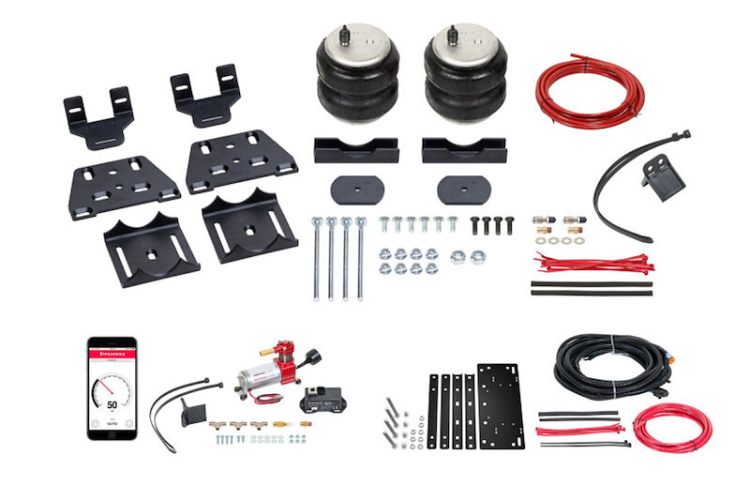Firestone - Firestone Ride-Rite 2894 Ride-Rite Rear Air Helper Spring Kit w/ Compressor