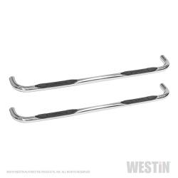 Westin - Westin 23-4080 E-Series 3 in. Round Cab Length Step Bar - Image 1