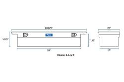 UWS - UWS Single Lid Low-Profile Crossover Toolbox TBS-69-LP - Image 1