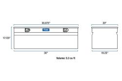 UWS - UWS 30in Black Aluminum Chest TBC-30-BLK - Image 1