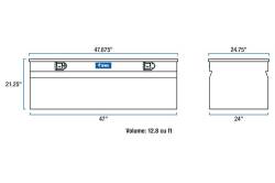 UWS - UWS 48in Black Aluminum Chest TBC-48-BLK - Image 1