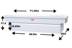 RKI - RKI C63 Single Lid Crossover Full-Size White Steel Tool Box - Image 2
