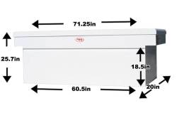 RKI - RKI C63D Single Lid Crossover Full-Size Deep White Steel Tool Box - Image 2