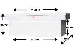 RKI - RKI C63WD Single Lid Crossover Full-Size Wide and Deep White Steel Tool Box - Image 2